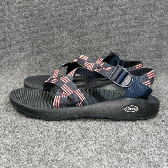 Chaco Z/1 Classic Sandals Men\'s 11‎ Blue Red White Flag Athletic Outdoor Hiking main image 5